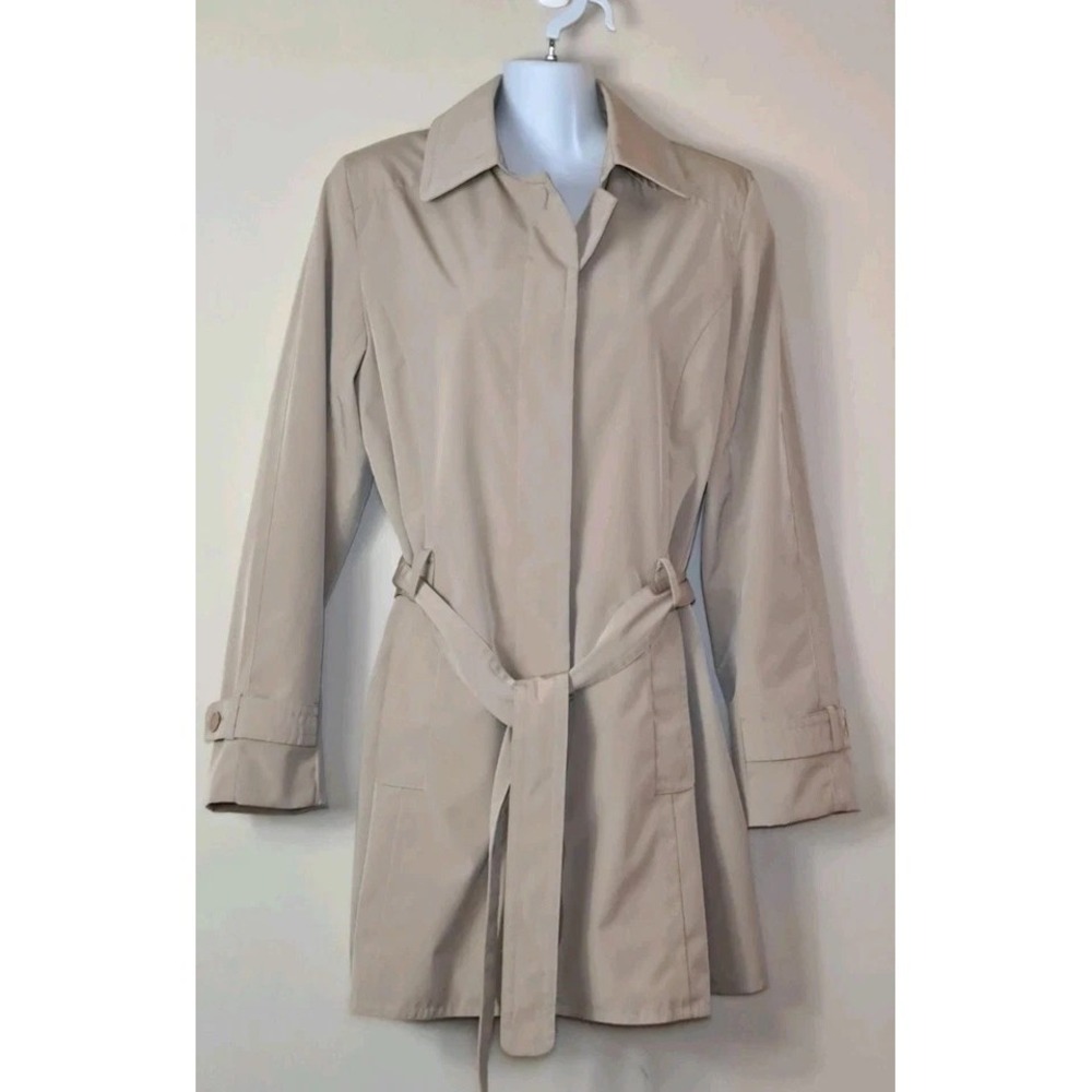 London Fog Beige Trench Coat with Belt